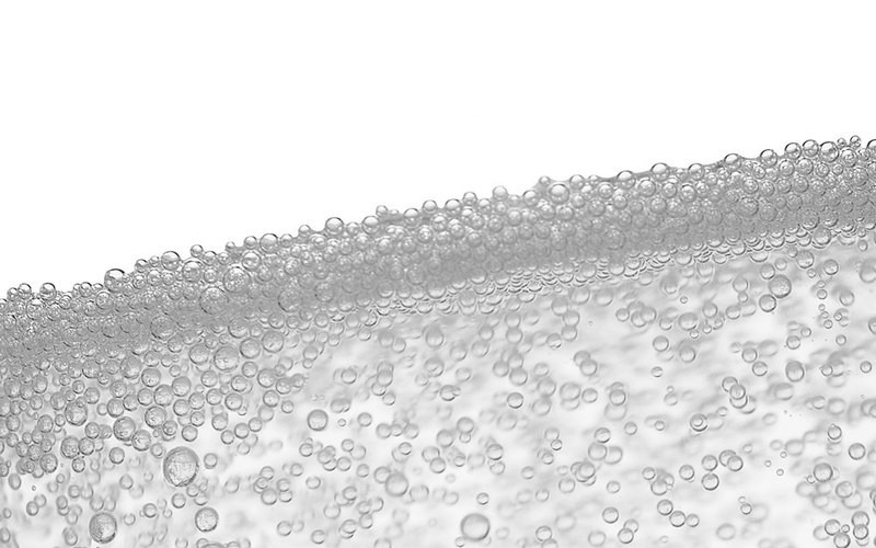 Champagne Bubbles in Black and White